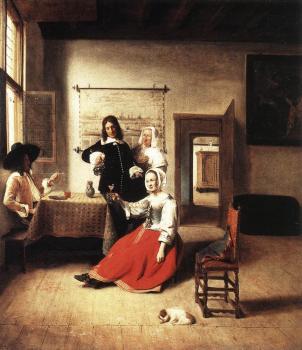 皮特爾 德 衚格 Young Woman Drinking 皮特爾 德 衚格 Young Woman Drinking
